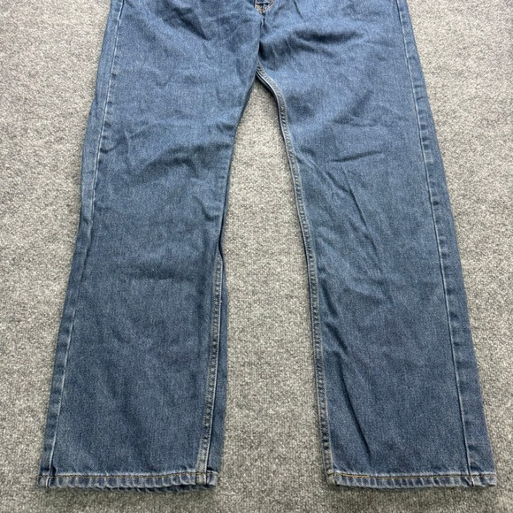 Levi's 505 Jeans Men's Size 40x32 Blue Straight Fit Denim Casual Pants - Picture 3 of 10